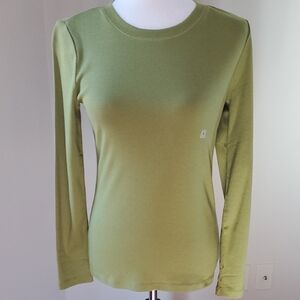Olive Green Long Sleeve Women's Top